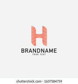 Letter H logo abstract. simple elegant design