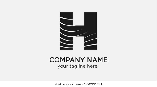 Letter H Logo. Abstract H Letter. Universal vector icon. Vector illustration logo