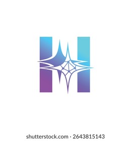 Letter H logo, H logo, AI logo set, modern and minimal design, tech-inspired, colorful icons and symbols, suitable for artificial intelligence, innovation, branding, startups, and digital identity.