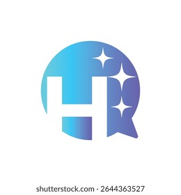 Letter H logo, H logo, AI logo set, modern and minimal design, tech-inspired, colorful icons and symbols, suitable for artificial intelligence, innovation, branding, startups, and digital identity.