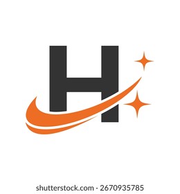 Letra logotipo H, logotipo H, conjunto de logotipo AI, design moderno e mínimo, inspirado na tecnologia, ícones e símbolos coloridos, adequado para inteligência artificial, inovação, marca, start-ups e identidade digital.