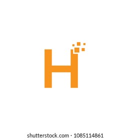 Letter H logo. Alphabet Vector.