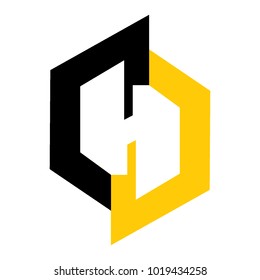 letter H logo brand
