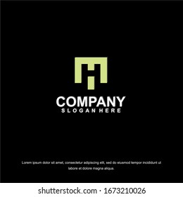 Letter H logo for business. Business corporate letter H logo design template. Simple and clean flat design of letter H logo vector template. 