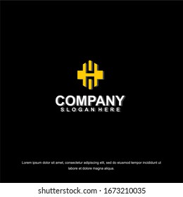 Letter H logo for business. Business corporate letter H logo design template. Simple and clean flat design of letter H logo vector template. 