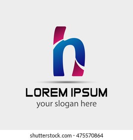 Letter H logo. Business logo vector illustration

