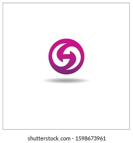 The letter H. Logo Can be used for application icons. with purple gradient.