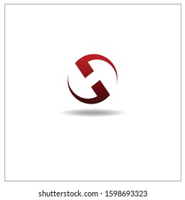 The letter H logo can be used for application icons. with a red gradient.