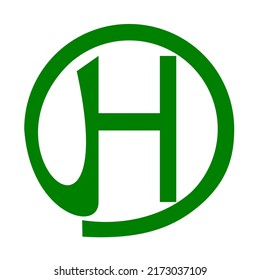 Letter H Logo Circle Stock Vector (royalty Free) 2173037109 