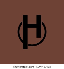 The letter H logo and circle combination