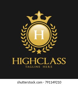 Letter H Logo - Classic Luxurious Style Logo Template