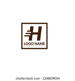 letter H logo concept