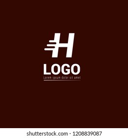 letter H logo concept