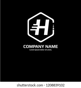 letter H logo concept