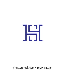 Letter H logo, creative letter H logo