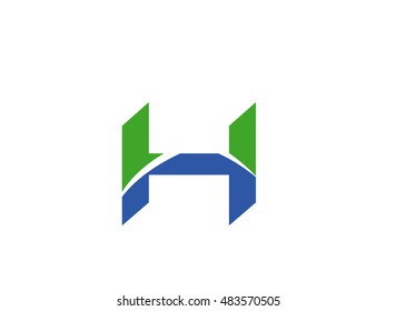 Letter H logo. Creative concept icon
