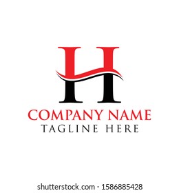 Letter H Logo With Creative Modern Business Typography Vector Template. Creative Abstract Letter H Logo Vector. H Logo Design.