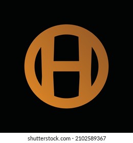 Logotipo Carta H Con Plantilla De Vector De Typografía Empresarial Moderna Creativa. Diseño del logotipo de la letra H de resumen creativo