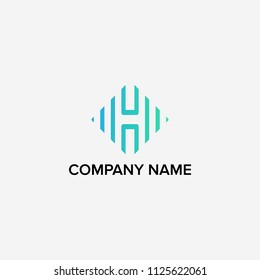 Letter H logo design