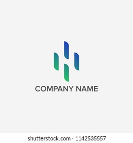 Letter H logo design