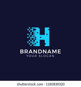 Letter H logo design