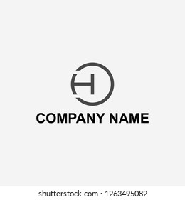 Letter H logo design
