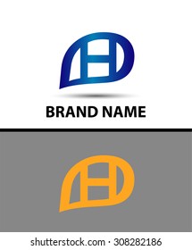 Letter H logo design
