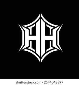 Letra H diseño de logotipo, monograma abstracto