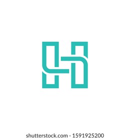 Letter H logo design concept.