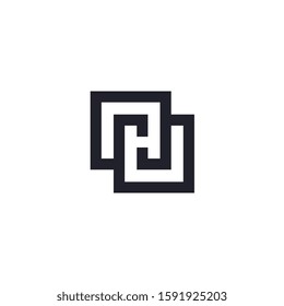 Letter H logo design concept.