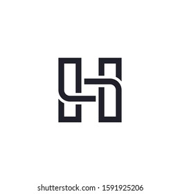 Letter H logo design concept.