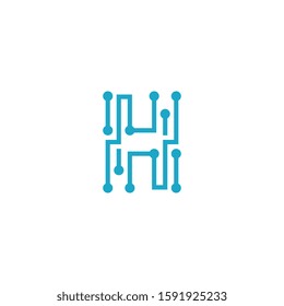 Letter H logo design concept.
