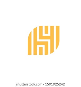 Letter H logo design concept.