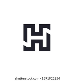 Letter H logo design concept.