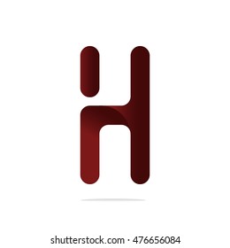 Letter H logo design concept