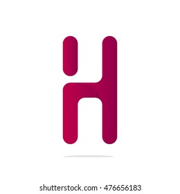 Letter H logo design concept
