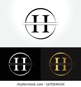 Diseño De Logotipo Carta H Con Plantilla Vectora Moderna Creativa. Vector del logotipo de la letra abstracta creativa G