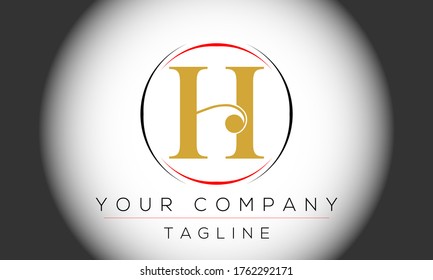 Diseño del logotipo de la letra H, icono moderno creativo H