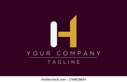 Diseño del logotipo de la letra H, icono moderno creativo H