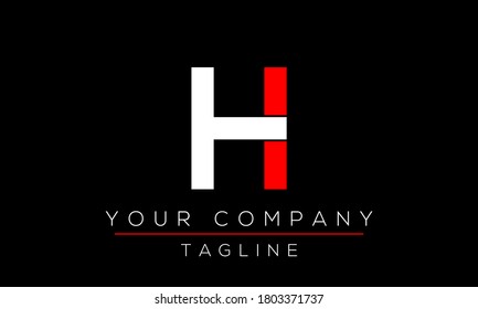 Diseño del logotipo de la letra H, icono moderno creativo H