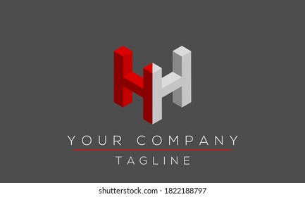 Letter H Logo Design, Creative Modern Icon HH