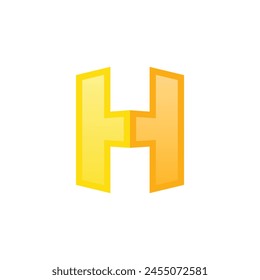 letter H logo design inspiration . letter H logo template . letter H with perspective style . Perspective logo template . building architecture business logo