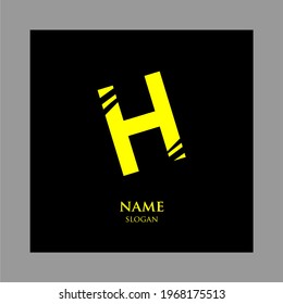 Letter "H" logo design. Minimum creative. Design of an elegant universal vector sign. Premium business logotype. Graphic alphabet symbol for company business identity