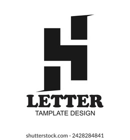 Letter h logo design simple concept Premium Vector