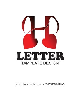 Letter h logo design simple concept Premium Vector