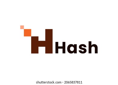 Logo-Design-Vorlage des Buchstaben H, EPS10 einzeln