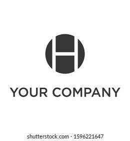 Letter H logo design template