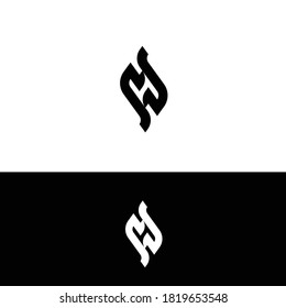 Plantilla de diseño del logotipo de la letra H. símbolo creativo H icono plantilla de diseño vector