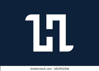Letter h logo design template elements