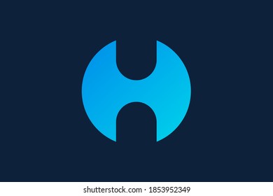 Elementos de plantilla de diseño de logotipo de letra h